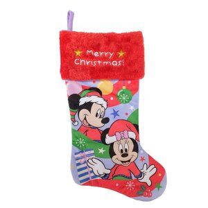 20 inch Hanging Holiday Christmas Stocking - NWT - Mickey & Minnie Mouse